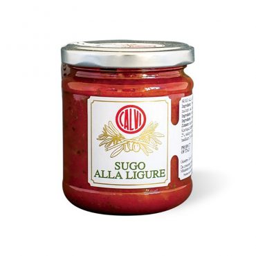 italiaanse tomatensaus - sugo alla ligure - ligurische saus - olio calvi