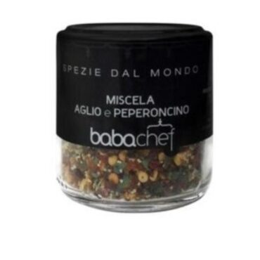 italiaanse specerijen - babachef - mix look pepers - miscela aglio peperoncino