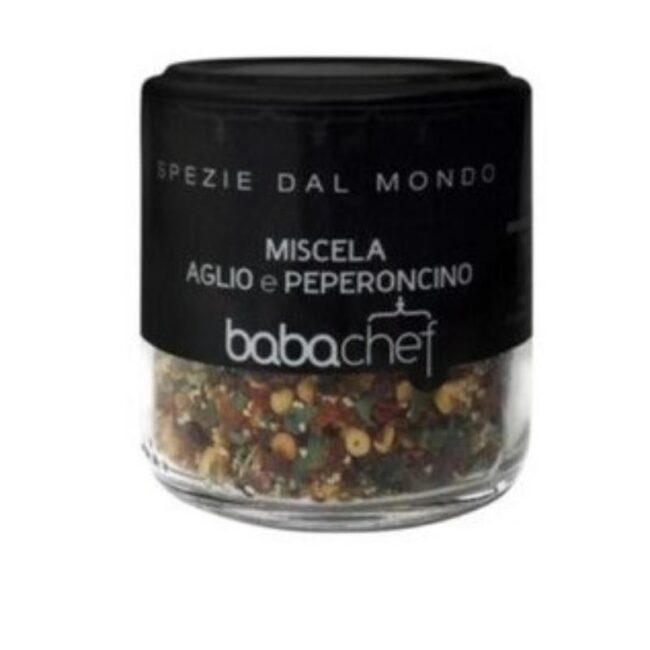italiaanse specerijen - babachef - mix look pepers - miscela aglio peperoncino