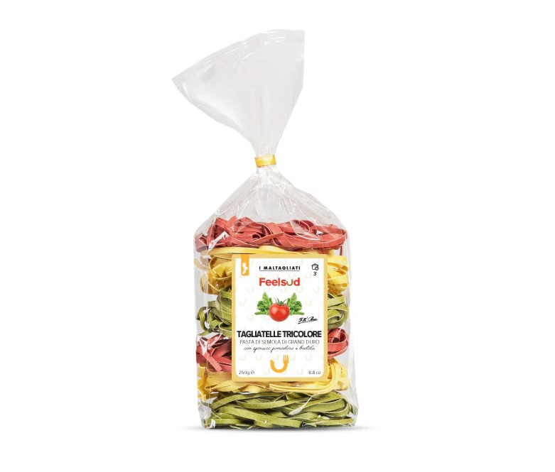 Italiaanse pasta - Tagliatelle Tricolore - Feelsud - Calabria